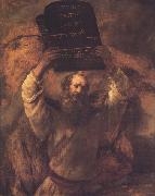 REMBRANDT Harmenszoon van Rijn Moses Breading the Tablets (mk33) oil painting picture wholesale